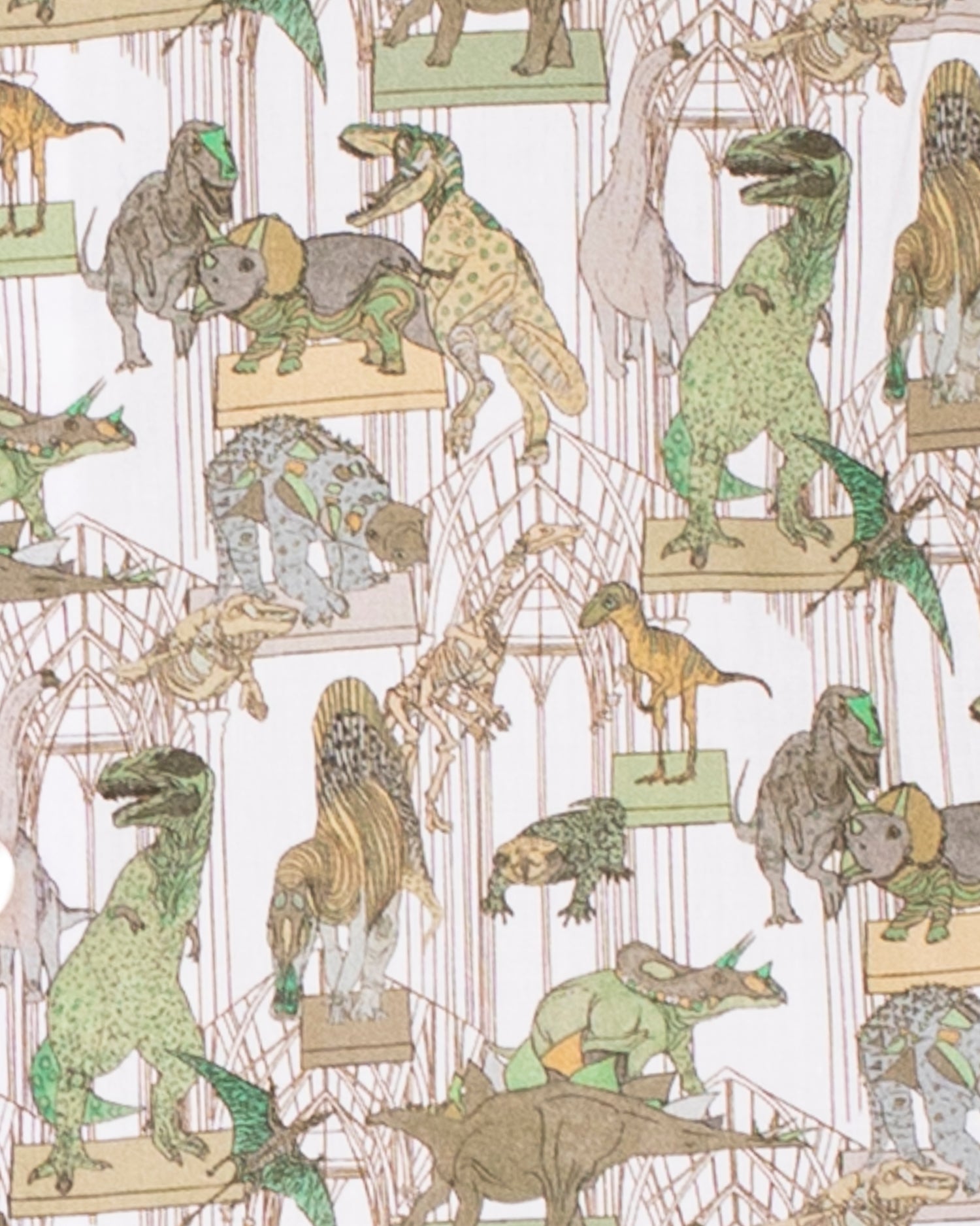 Louis Organic Liberty Hunter Dinosaur Onesie Shirt